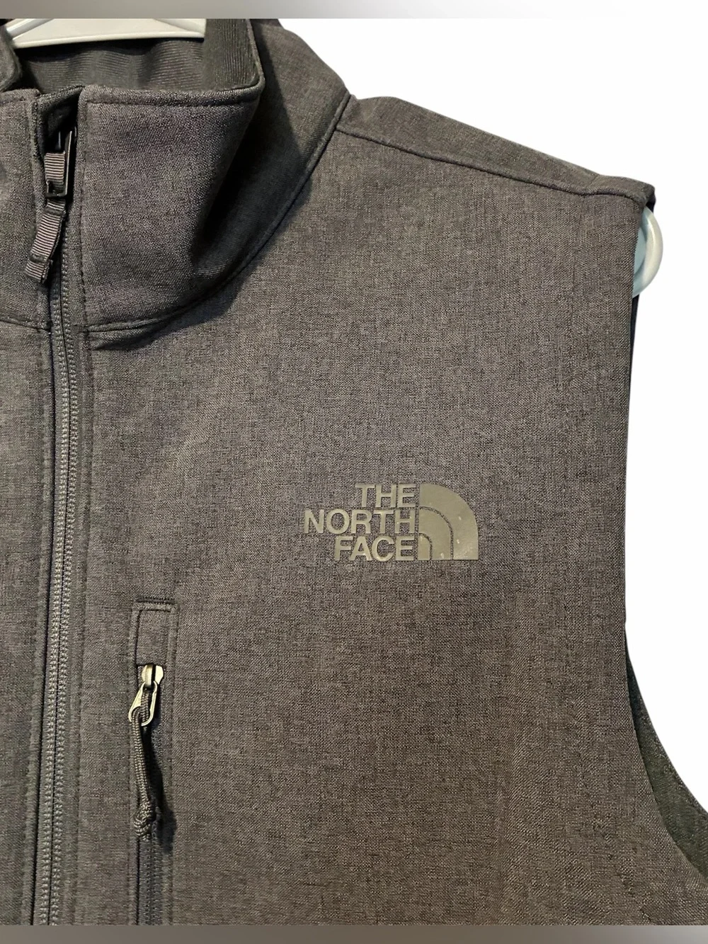 The North Face Windwall Sleeveless Full Zip Hiking Vest Men's Small Dark Gray